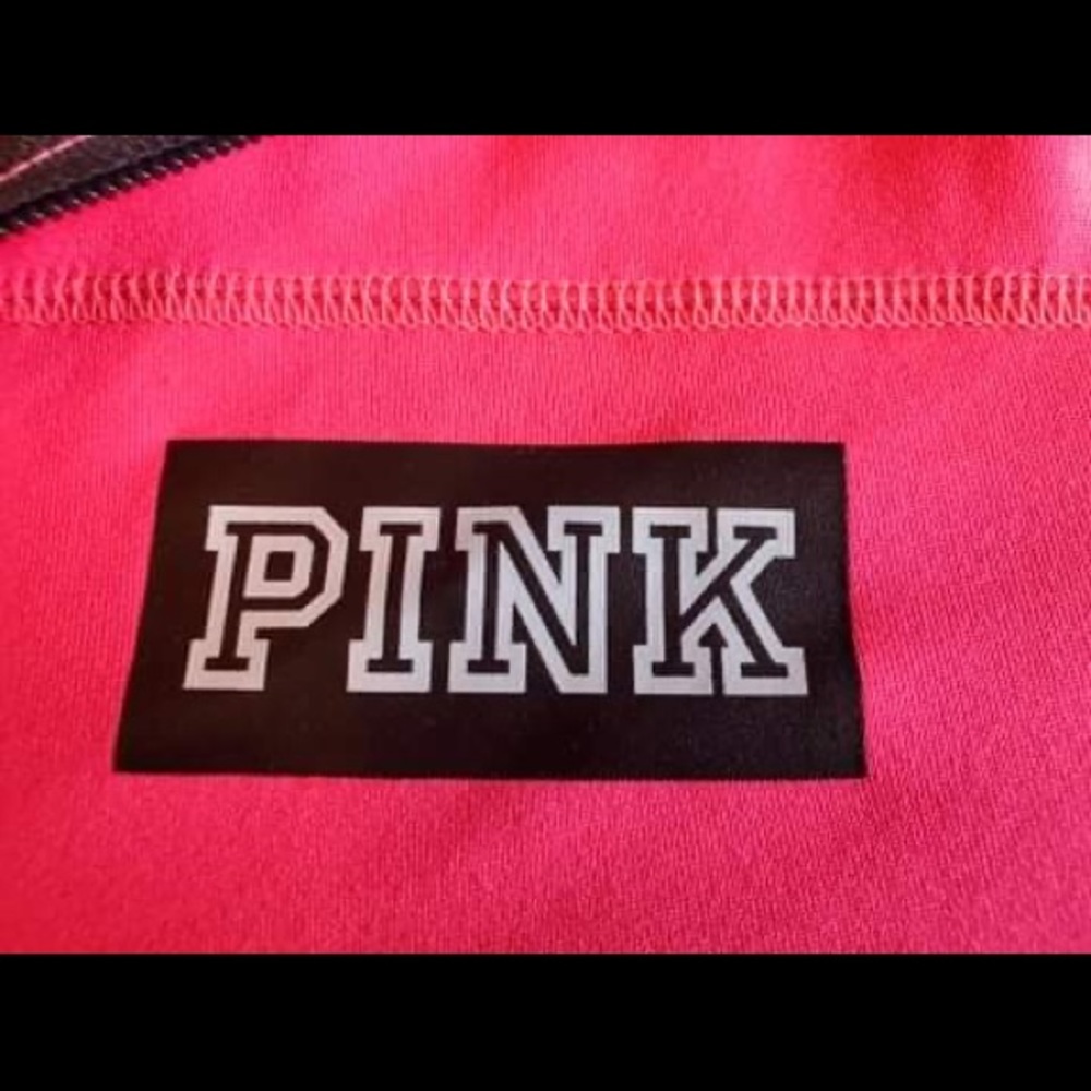 VS Pink Ultimate - 1/4 Zip Hot Pink Pullover - M - Picture 5 of 7